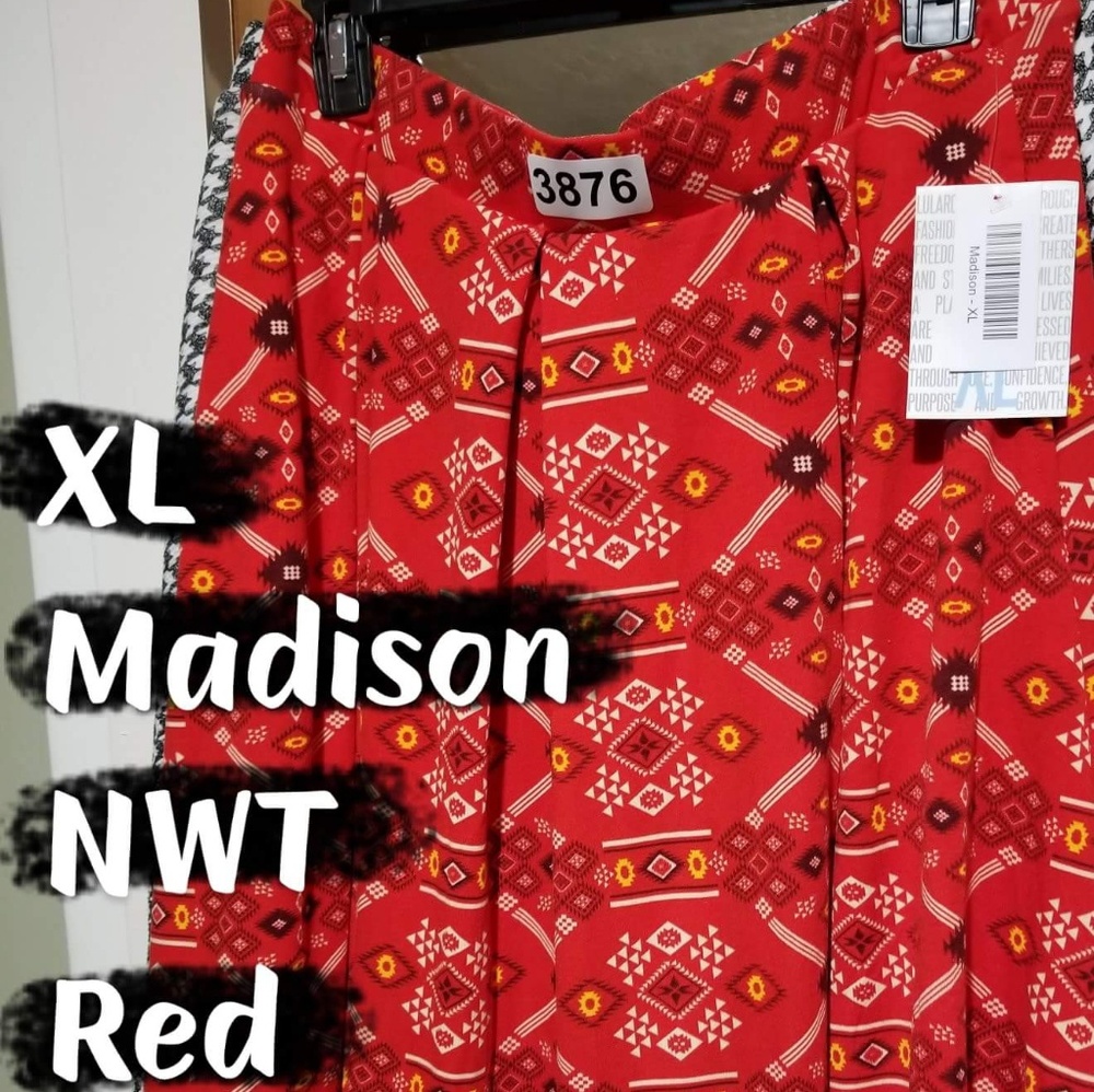#3876 Lularoe Madison Skirt XL NWT